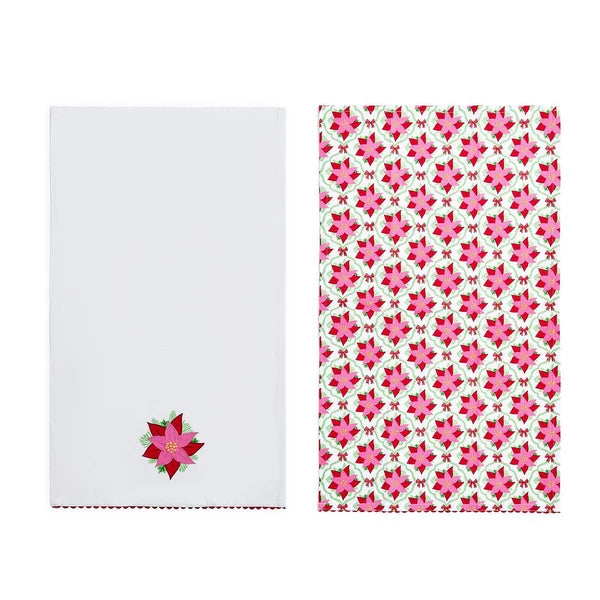 Poinsettia Dish Towel (Set of 2