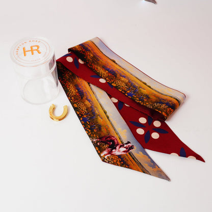 Silk Twill Skinny Scarfs