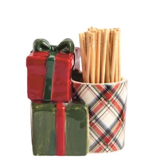 Tartan Toothpick Caddy Sets