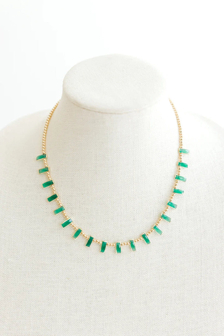 Green Onyx Gatsby Necklace