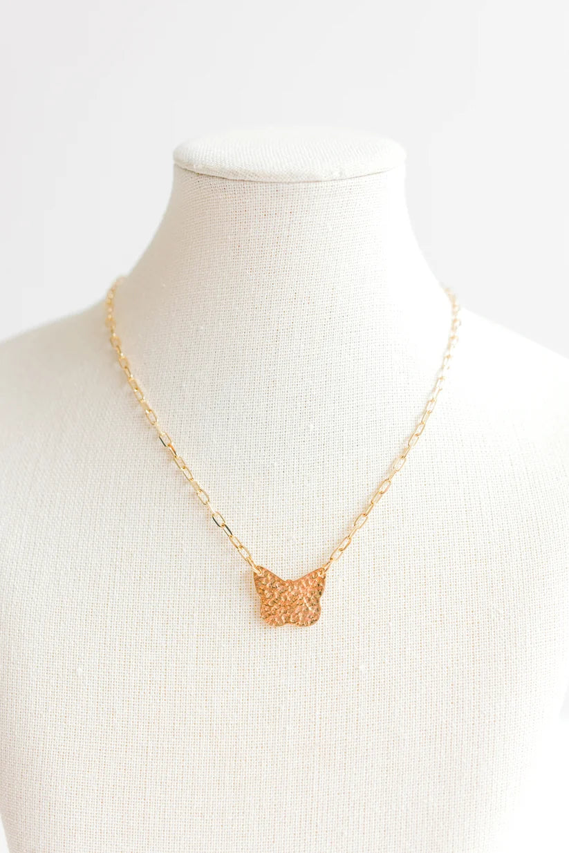 Golden Flutterby Necklace