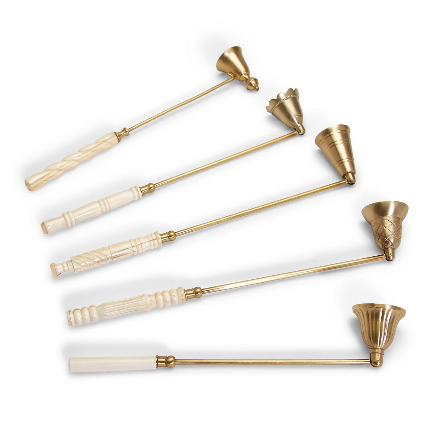 Lights Out Antiqued Gold Candle Snuffer Asst 5 Designs
