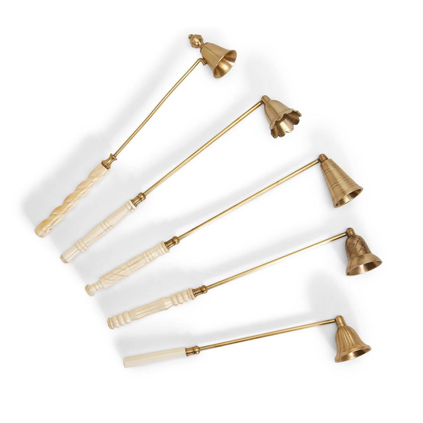 Lights Out Antiqued Gold Candle Snuffer Asst 5 Designs