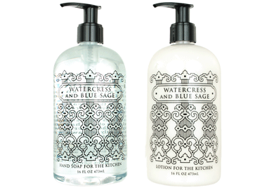 Greenwich Bay Trading Company Kitchen Collection: Watercress and Blue Sage (Hand Soap)