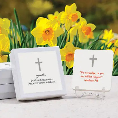 24 verse cards - boxed with mini easel
