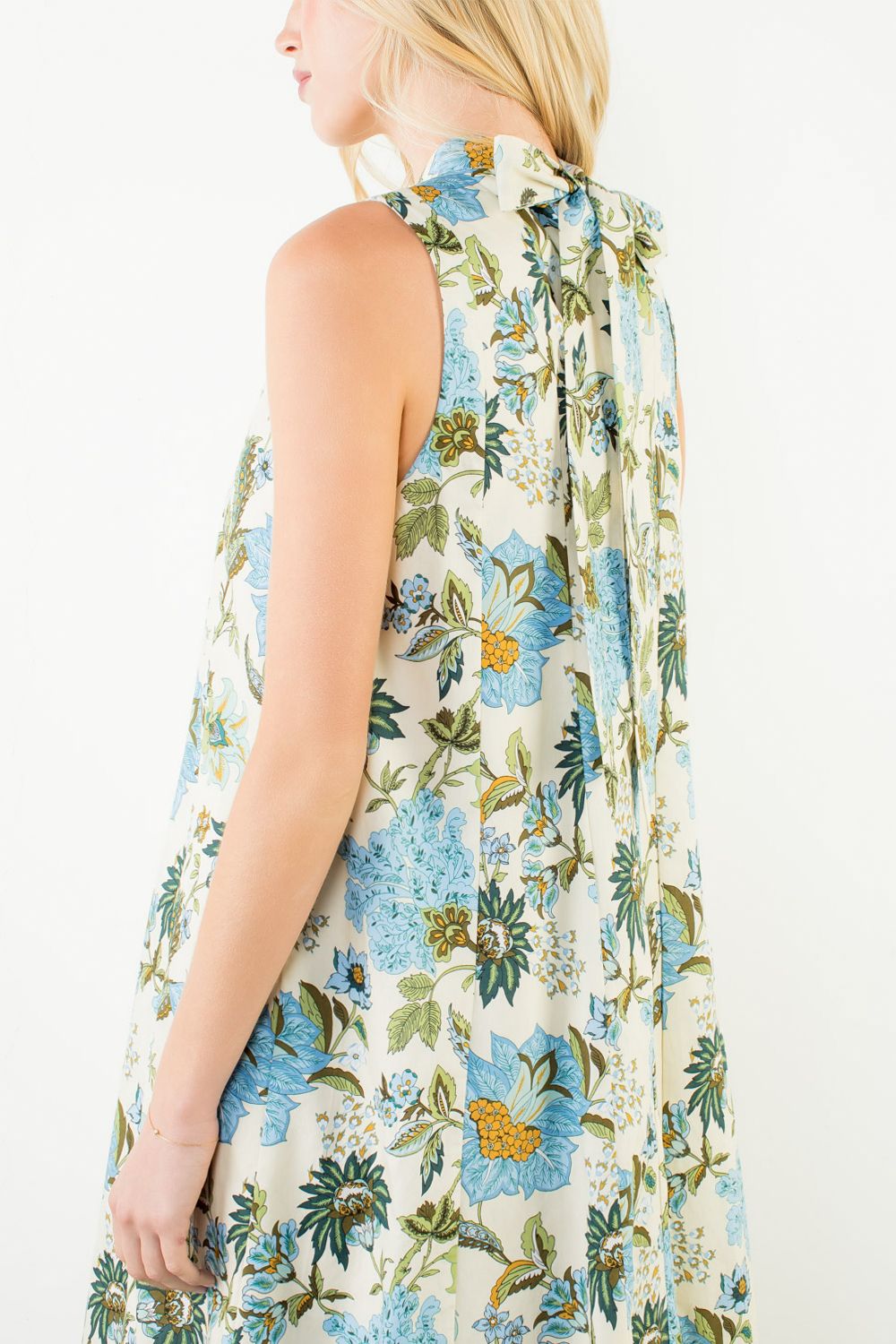 Sleeveless Floral Dress