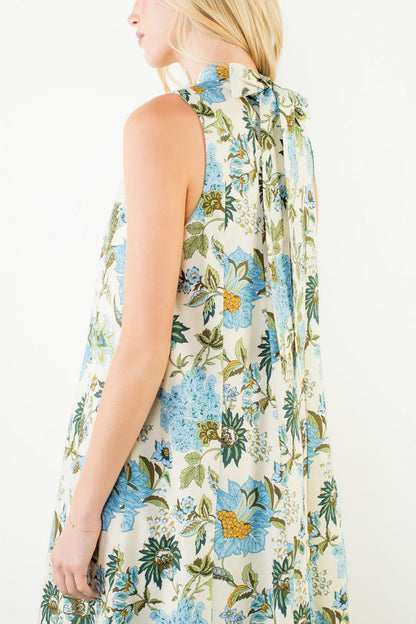 Sleeveless Floral Dress