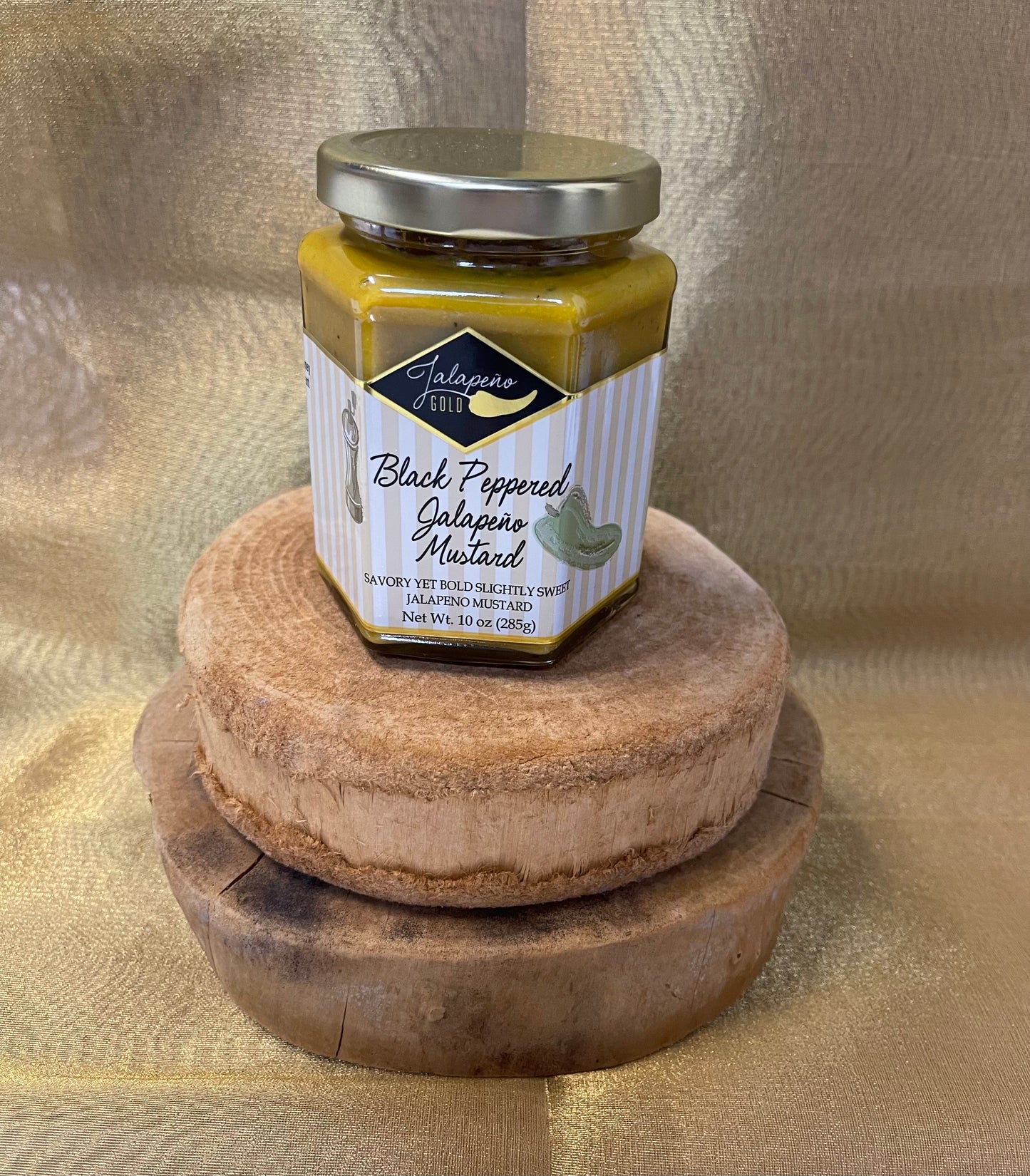 Black Peppered Jalapeno Mustard