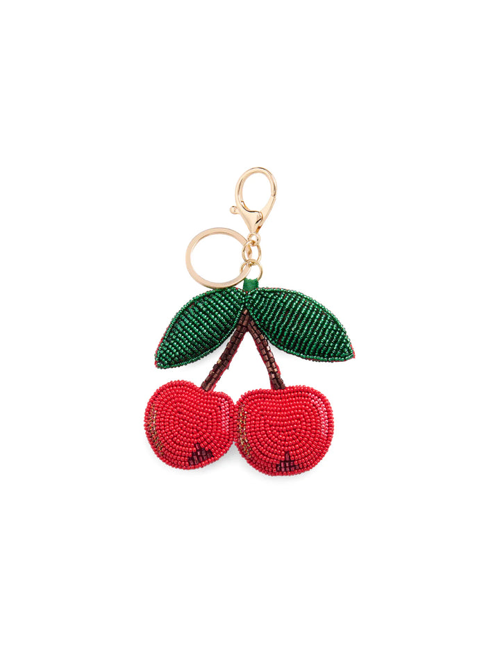 Cherries Beaded Bag Charm