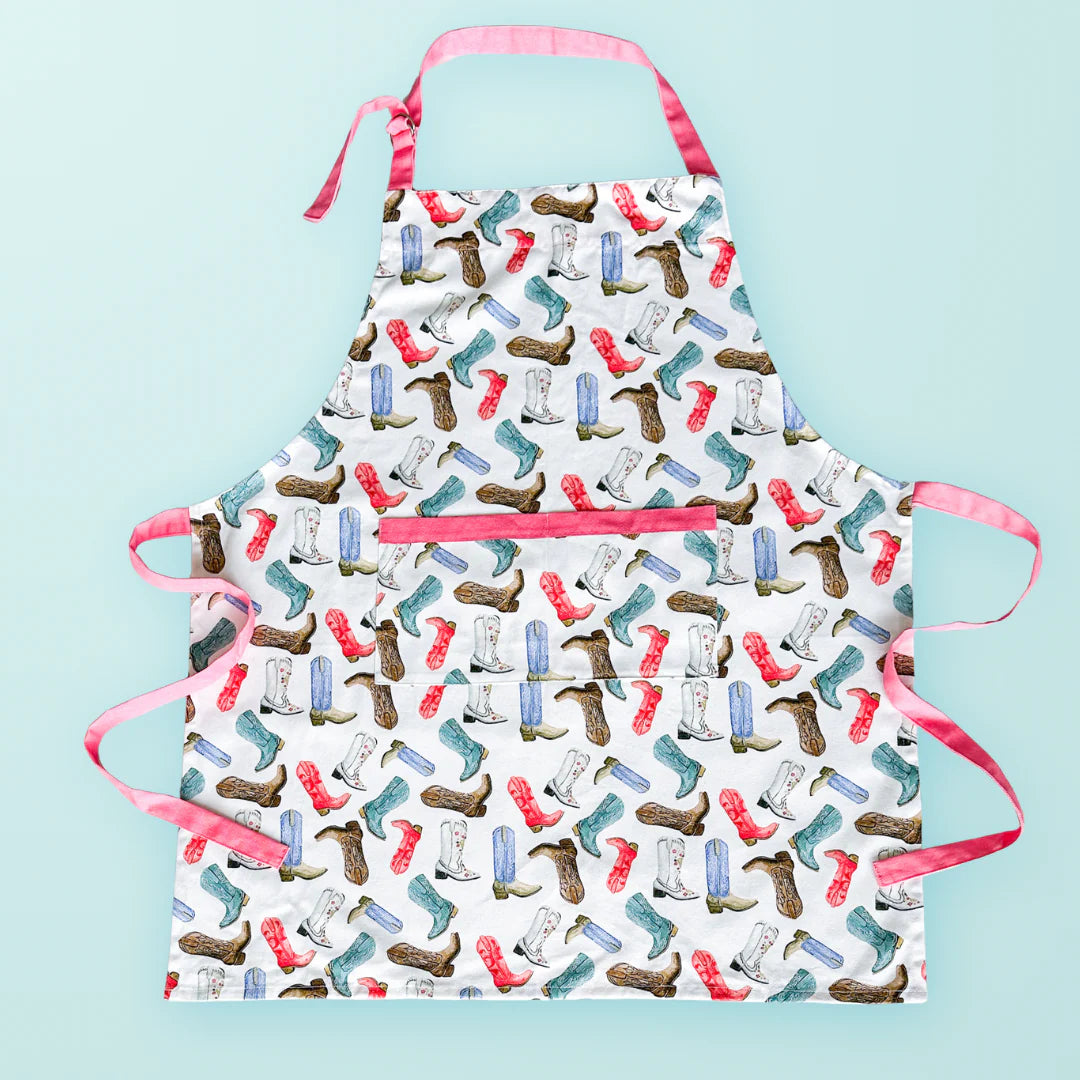 Colorful Cowboy Boots Apron