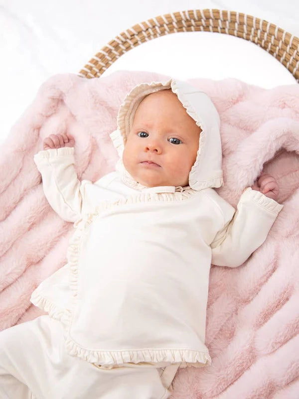 Bei Bei 3pc. Bamboo Set w/Ruffle-Cream