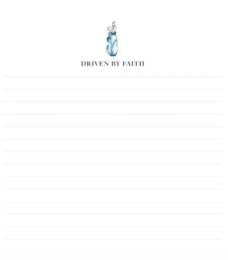 Driven by Faith Covered Notepad