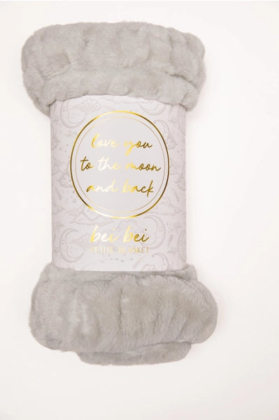 "Love You To the Moon" Toile Moonlight Blanket