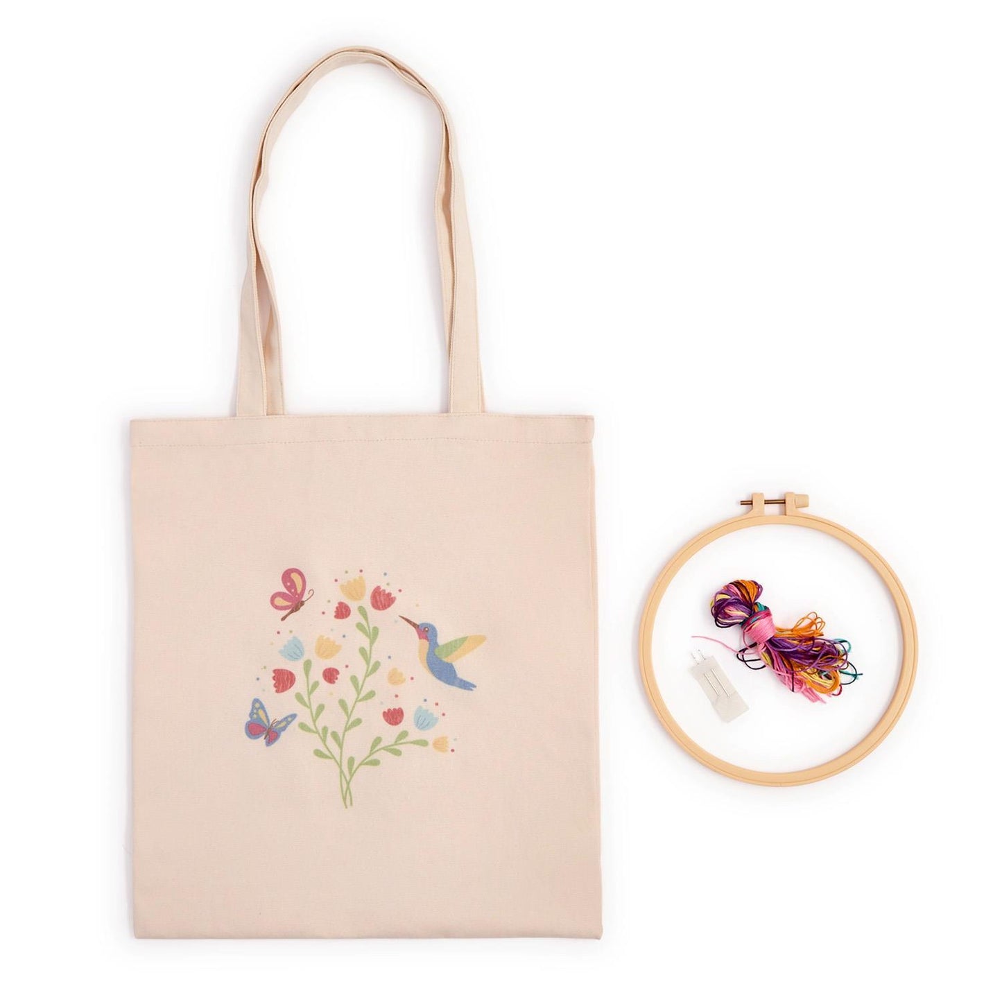 Crafty Nook Stich Embroidery Tote Bag Kit in Gift Box Assorted 3 Designs