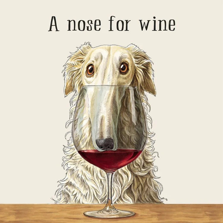 A Nose for Wine Cocktail Napkin