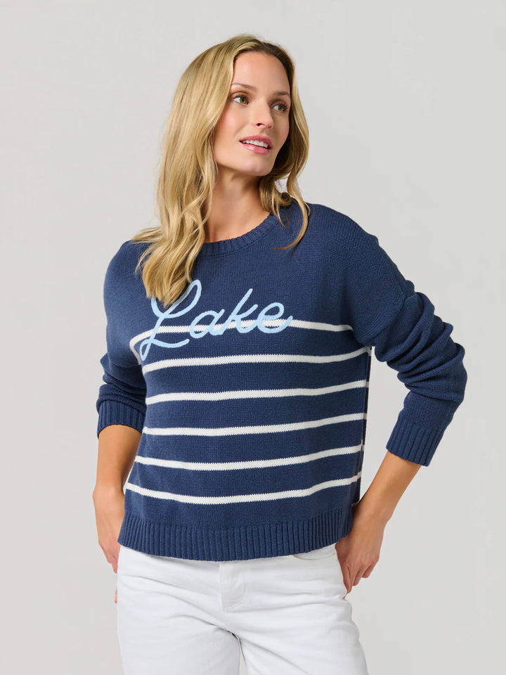 Navy Lake Sweater