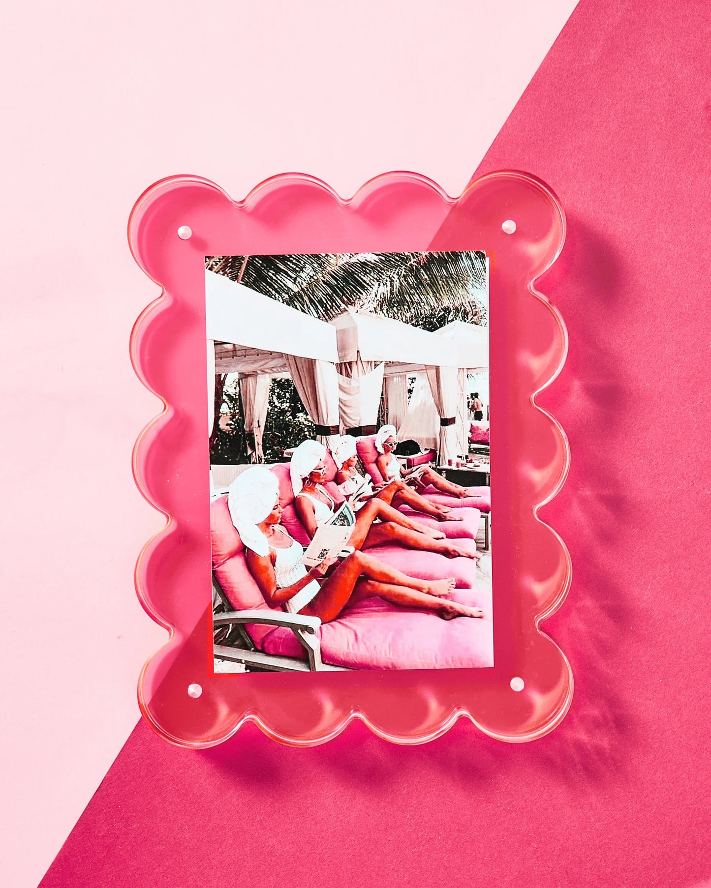 Neon Pink Acrylic Picture Frame