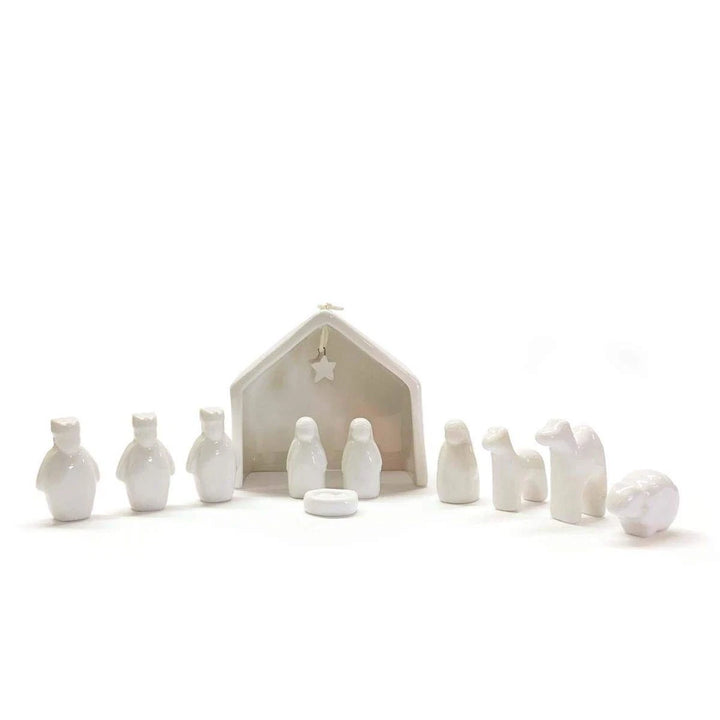Two's Company 11 Pc Miniature Nativity Scene Set in Gift Box