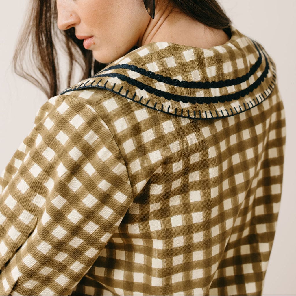Painted Gingham Quinn Dress
