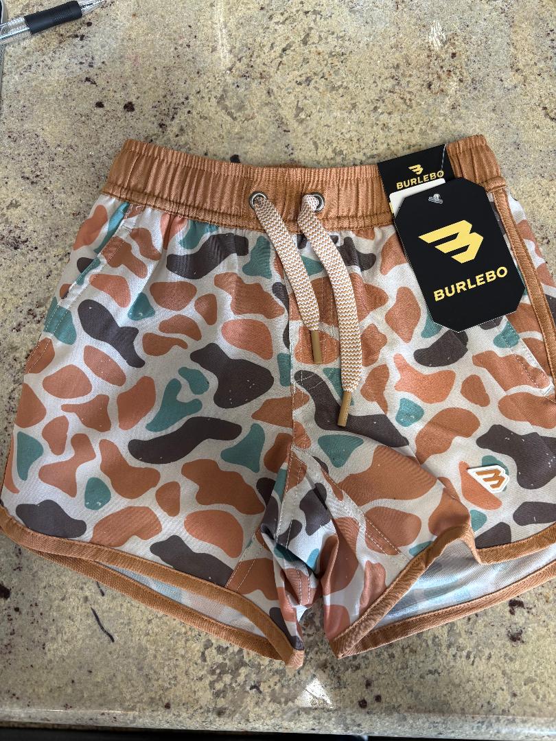 Youth Camo Swim Trunks